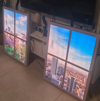 Ventana Artificial LED LUMIN, Ventana Virtual Inteligente con Iluminación Circadiana para Decoración de Pared en Hogar, Oficina y Hotel