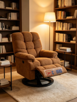 Fauteuil inclinable individuel en chenille ATUNUS pour salon, avec éponge haute densité, canapé inclinable moderne avec USB Type C