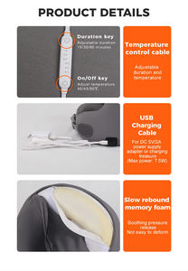 Almohada de Viaje Ergonómica para Adultos, Ajustable, con Soporte para Cuello y Cabeza, 100% Espuma Pura, con Auriculares - Product Image 3