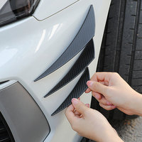 Autocollants en caoutchouc universel pour voitures, 6 pièces, ailerons décoratifs latéraux, protecteur de becquet, bande pour pare-chocs de voiture