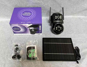 กล้องวงจรปิดพลังงานแสงอาทิตย์ความละเอียดสูงเต็ม HD 4MP กล้องโดมไร้สายแบตเตอรี่ไร้สายมี4X ซูมดิจิตอลซูมได้สองทาง - Product Image 6