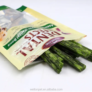 Golosinas dentales OEM de alta calidad para perros, palitos huecos naturales, sabor a té verde, golosinas para masticar oralmente para mascotas, aperitivos secos de 100g para perros - Product Image 2