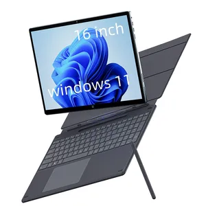 2024 New 16 Inch Intel 11Th 2560*1660 Ips Touch Screen Metal Student Education Office Windows 11 2 In 1 Tablet Laptop With Pen