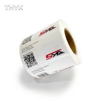 Etiqueta de PVC Impermeable y Resistente al Aceite para Vidrio, con Código de Barras, Removible, para la Industria del Vidrio Automotriz, Tamaño Personalizado THYK