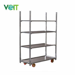 Étagère en contreplaqué transport extérieur jardin serre pépinière métal fleur plante chariot - Product Image 3