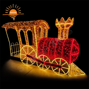 OEM vacaciones al aire libre calle motivo decoración 3D <span class=keywords><strong>Thomas</strong></span> estilo <span class=keywords><strong>tren</strong></span> LED iluminación RGB pixel tema Parque <span class=keywords><strong>de</strong></span> Atracciones Decoración - Product Image 4