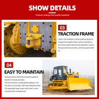 Mini-bulldozer sur chenilles Hengwang 2025 – Nouvelle machine avec moteur et composants essentiels en vente au Brésil
