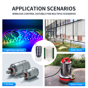 Dc 12V 48V 6CH không dây <span class=keywords><strong>RF</strong></span> điều khiển từ xa Receiver chuyển tầm xa 433Mhz Transmitter LED Đèn ánh sáng động cơ phổ sử dụng - Product Image 6