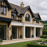 Fenêtre en acier série 50, cadre ultra-fin, étanchéité à l'eau classe 9A, pour villas, complexes hôteliers et propriétés modernes haut de gamme en UE et aux États-Unis