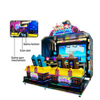 Console de jeu d'arcade pour quatre joueurs Super Robinson Adventure, jeu de tir, garantie 1 an
