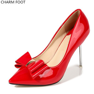 Ultime di modo Dell'arco sexy delle donne confortevole <span class=keywords><strong>stiletto</strong></span> <span class=keywords><strong>scarpe</strong></span> tacchi alti - Product Image 3