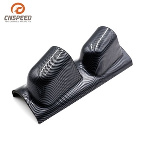 CNSPEED คาร์บอนไฟเบอร์ A-Pillar ฝั่งซ้าย 52 มม. ฝาครอบแผงหน้าปัดสำหรับติดตั้งบนแผงหน้าปัดรถยนต์ - Product Image 4