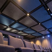 Panneau acoustique en feutre polyester, absorbeur de son, couleur personnalisée pour studio d'enregistrement, home cinéma, mur, plafond
