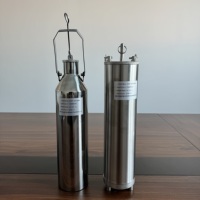 Muestreador de Acero Inoxidable, Barril de Muestreo de Cobre de 500 ml, Muestreador de Fondo, Equipo de Prueba Petroquímica