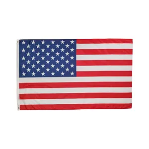 Bán buôn 3X5FT 90x150cm Polyester chất liệu 2 grommets Mỹ USA quốc gia cờ quốc gia