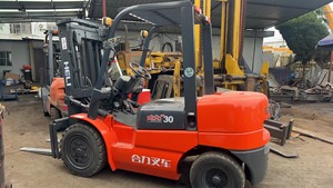 Good Working Condition HeLi <b>Used</b> Diesel Forklift 3 Ton Three Stage Mast 3254mm Fork Length Original for Sale - Product Image 2