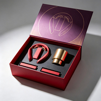 Maßgefertigte Zweiteilige Flachbox für Nackenmassagegerät mit Karton-Einlage für Beauty-Markenverpackungen
