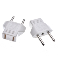 Adaptador de Corriente Universal de EE. UU. a Europa, Enchufe de Viaje de EE. UU. a Europa, Convertidor de Enchufe de Pared con 2 Pines Redondos de Entrada