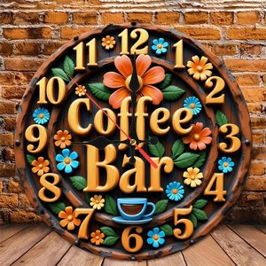 Round Wooden Wall <b>Clock</b> 25x25Cm Classic Nordic Silent Non Ticking Home Hotel Room Decor <b>Clock</b> - Product Image 4
