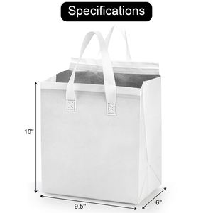 Hot Beverage Disposable Non-Woven Cooler Bag Aluminum Foil Cake Coffee Thermal Bag Recycled Insulated Bags for Takeaway - Product Image 2