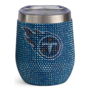 Maßgefertigter Hochwertiger Edelstahl U-förmiger Becher Weinglas Seattle Seahawks 12oz Strass-Design Tragbarer Becher - Product Image 3