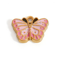 Accessoires de bijoux en acier inoxydable, animaux, croix, lune, couronne, tortue, mignon, rose, moto, rouge à lèvres, café, tasse, pendentifs, breloques