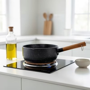 Pentola per Latte in Alluminio Antiaderente Stile Giapponese per Cucina Domestica, per Noodles e Zuppe - Product Image 1