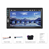 Podofo 2 Din Autoradio Autoradio 7 "Voiture MP5 Lecteur Sans Fil/Filaire Carplay & Android Auto BT Type-C USB Support Youtube