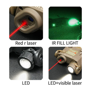 Laser tactique <span class=keywords><strong>PEQ</strong></span> <span class=keywords><strong>15</strong></span> avec lumière blanche et lumière infrarouge, pointeur laser extérieur, lumière de reconnaissance laser rouge - Product Image 6