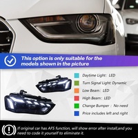 Faros Delanteros LED Matrix A4 B8.5 A4L DRL 2009-2016, Luz Alta, Direccional, Nuevos Faros Audi para Reequipamiento/Actualización, CCC/EMARK