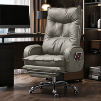 Chaise de bureau ergonomique moderne, dossier inclinable, pivotante, hauteur réglable, confortable pour les longues sessions assises, idéale pour la maison et le bureau