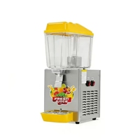 Distributeur de jus de fruits électrique commercial 16L à 4 réservoirs, type pulvérisateur, machine à mélanger les boissons, distributeur de boissons robuste