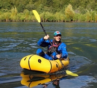 Kayak flottant léger gonflable de voyage de rafting de l'eau de bateau de Packraft de Tpu avec le siège mou