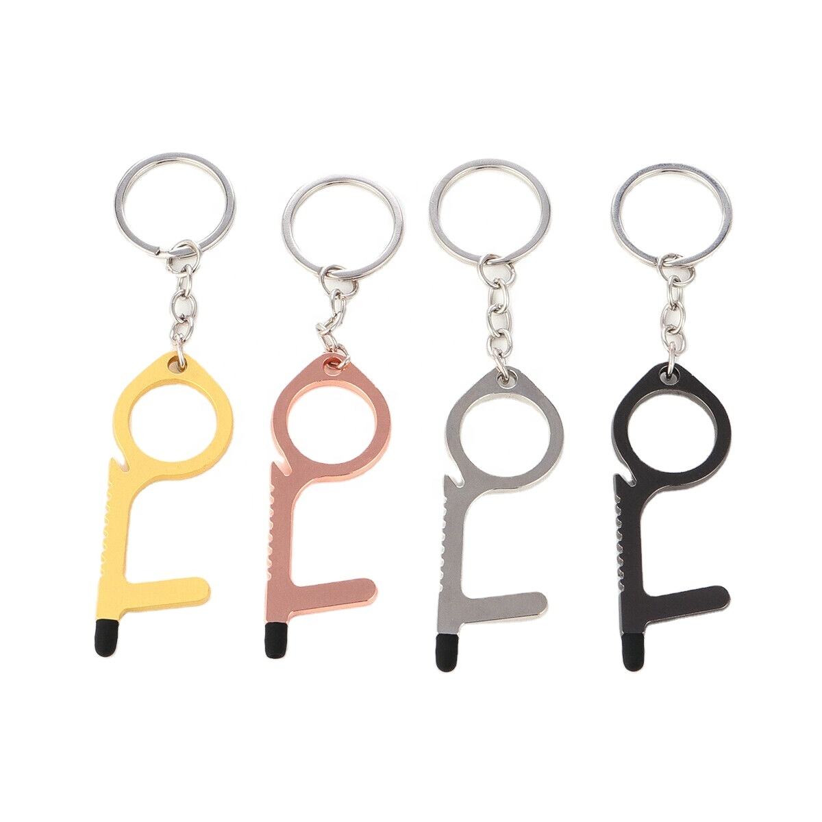 Metal Logo Custom Printing Hygiene Hand Door Opener No Touch Tool