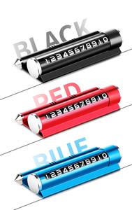 LOGO personnalisé marteau de sécurité de <span class=keywords><strong>voiture</strong></span> panneau de stationnement temporaire plaque de numéro de téléphone mobile - Product Image 2