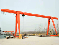 Grue portique simple à poutre profilée soudée pour extérieur avec cantilevers sur deux côtés pour entrepôt de stockage de fer