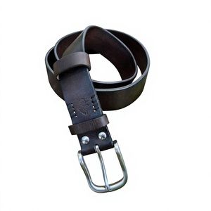 Cinturones de Cuero Vacuno 100% Personalizados con Hebilla Cuadrada de Acero, Cinturón Masculino de Estilo Europeo Casual y Ecológico - Product Image 3