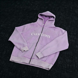 Sudaderas con Capucha Casuales con Cremallera y Logotipo Bordado Personalizado, Fabricantes de Sudaderas de Algodón Grueso para Hombre - Product Image 5