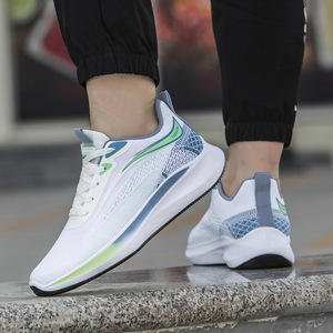 Chaussures de sport décontractées à lacets pour hommes, nouvelle collection été, respirantes, en maille, confortables, légères, à semelle souple, baskets de course, <span class=keywords><strong>Cross</strong></span> - Product Image 2