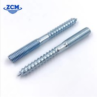 Vis autotaraudeuses en acier zingué à double filetage, à tête Torx, goujons de suspension, goujons métriques de 60 mm de longueur, B1=1.25D M8 M10 M12 CE