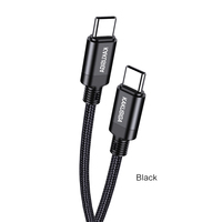 KAKUSIGA Offre Spéciale 1m Tressé PD60W Smart Charging Data Cable Type-C to Type-C Fast Charging Cable