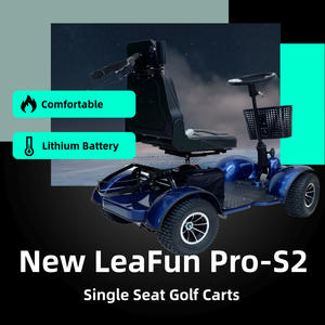 Buggy de Golf de un solo asiento con asiento de lujo, soporte de tarjeta de puntuación de guardabarros de lujo, Motor de 1000W, nuevo Autop-freno - Product Image 6