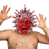 Nouveau Masque en Latex Anti-Épidémie, Accessoire Promotionnel pour Halloween, Cosplay, Soirée Dansante, Taille Unique, Chine