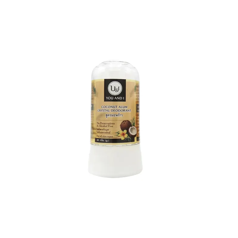 Palo desodorante Natural, cristal Alum 45g-80g