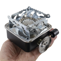 Kit de cuisinière à gaz propane butane léger portable de haute qualité sans danger pour le camping en plein air à usage domestique livré avec une boîte en plastique
