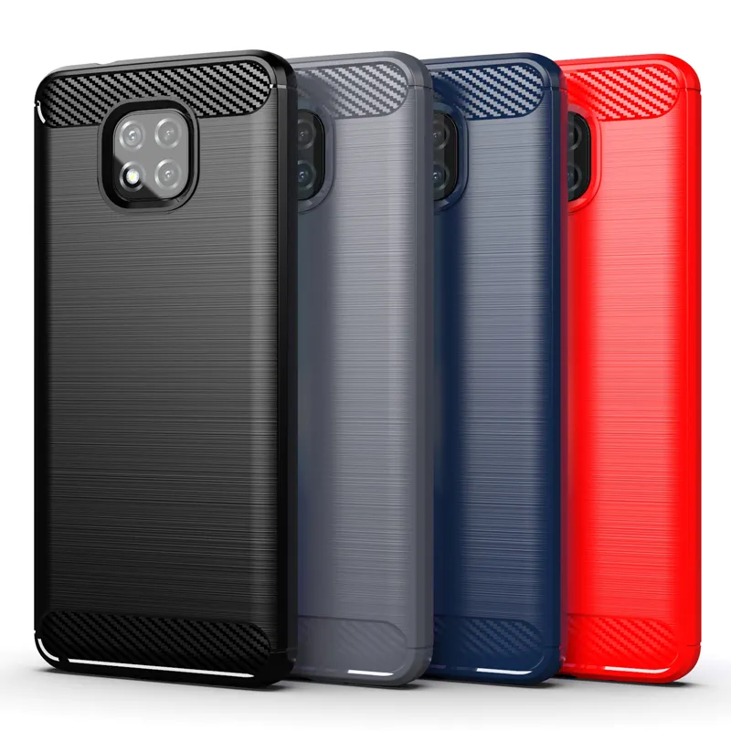 Carbon Fiber Texture Design Case Durable Light Shockproof Cover Slim Fit Soft TPU Silicone Gel Bumper Case for Moto G Power 2021