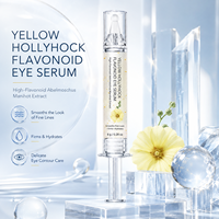Sérum pour les yeux aux flavonoïdes de rose musquée jaune, marque privée, hydratant, raffermissant, soin des ridules, applicateur seringue 8g, vente en gros