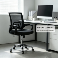 Mobilier de bureau : Chaises de travail confortables, chaises de bureau ergonomiques, chaises d'ordinateur à dossier haut en maille