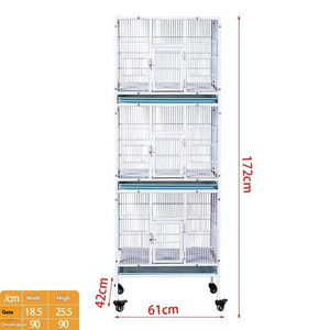 Sistema de Jaulas Metálicas Apilables de Alta Resistencia para Cría de Aves, Comercial, con Nido/Caja de Cría para Palomas, Canarios y Pinzones, Precio al por Mayor - Product Image 2