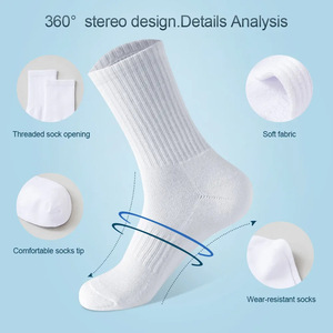 Chaussettes pour hommes en coton, taille 47, longues, pour le basketball, anti-friction, en spandex et <span class=keywords><strong>nylon</strong></span>, vente en gros - Product Image 2
